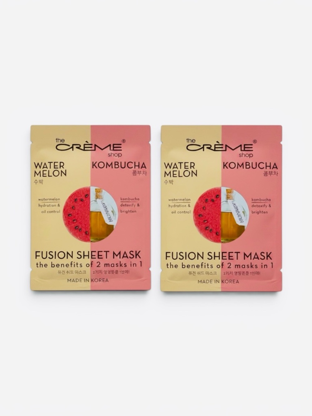 THE CREME SHOP Watermelon & Kombucha Fusion Sheet Mask - (2 Pack)